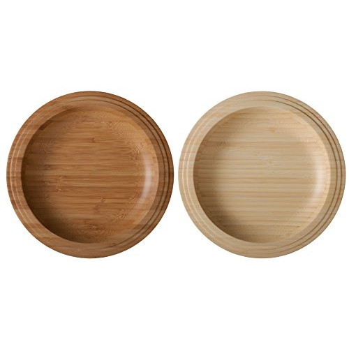 RIVERET 접시 22cm 페어 세트 식기 세척기 대응 화이트/브라운 RV-401WB