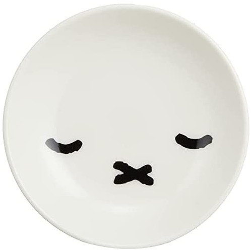 디구 블루나 Miffy 심플 페이스 미피 미니 접시 접시 슬립 직경10.5cm 흰색 401106