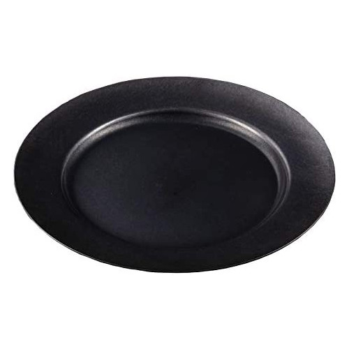 블랙 빈티지 노크스 라운드 접시 230mm 일본제 BLACKVINTAGEINOX 정규 판매물 카페 레스토랑 접시 중명 스테인레스 에이징 가공 갈라지지 않는 식기 세척기 대응
