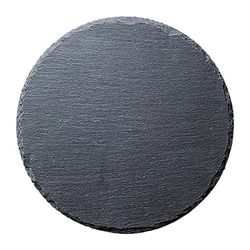 Koyo 세라믹 R50007 Natural Stone Round Slate 접시 5.7인치 14.5cm