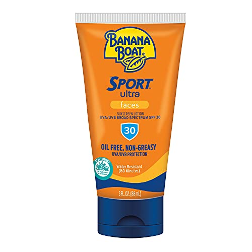 Banana Boat Sport Ultra Sunscreen, Broad Spectrum Face Lotion Sun Screen , SPF 30, 3oz.