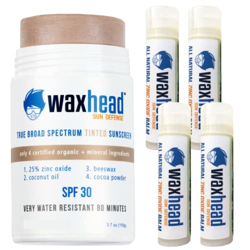 Waxhead Tinted Sunscreen Stick and Lip Repair Lip Balm SPF