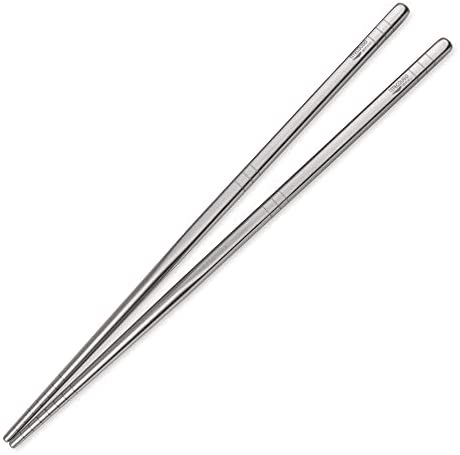 TITECOUGO 순수티타늄 사각 젓가락 약 20g 길이23cm 폭0.7cm