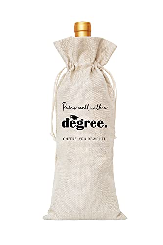 Graduation Wine Bag, Gift for Graduates, Graduation Party, Congrats Grad u2013 1 Pc(B016)