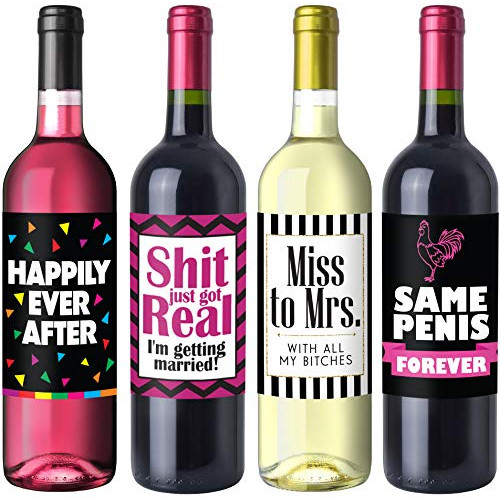 Bachelorette Party Wine Label Pack - Bachelorette Party Favors, Supplies, Gifts and Decorations