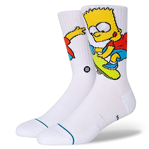스탠스 양말 BART SIMPSON 남성 WHITE 01001 L