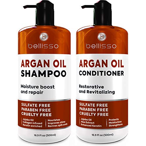 Moroccan u200BArgan Oil 샴푸 컨디셔너 세트 Sulfate Free u200Band u200BParaben - 헤어 Treatment 여성 u200BMen