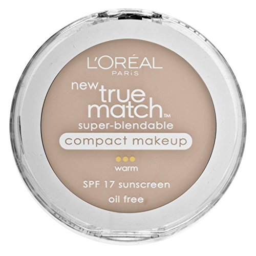 LOréal Paris True Match Super-Blendable Compact Makeup, W3 Nude Beige, 0.3 oz.