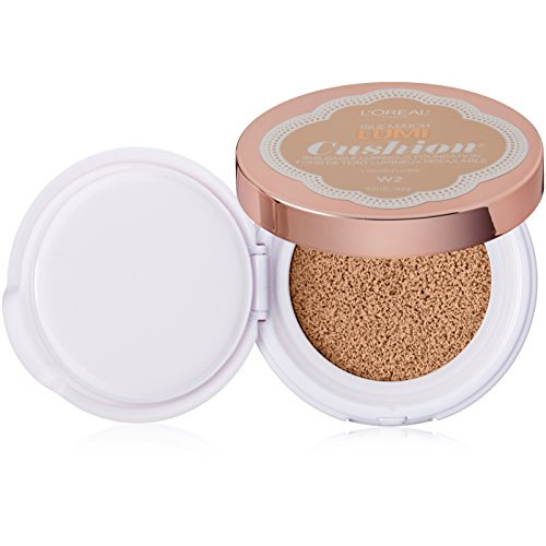 로레알 Paris True Match Lumi Cushion Foundation W2 Light Ivory 0.51 oz.