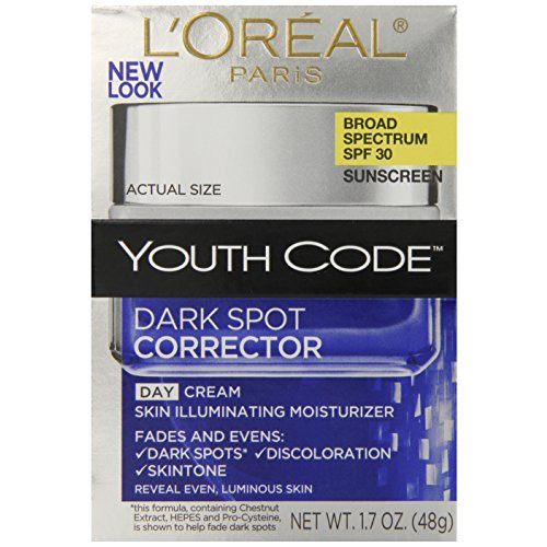 로레알 Paris Youth Code 다크 Spot Corrector Facial Day Cream SPF 30