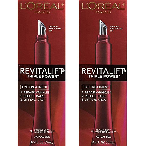 Pack 2 로레알 Paris RevitaLift Triple Power Eye Treatment 0.5 fl oz