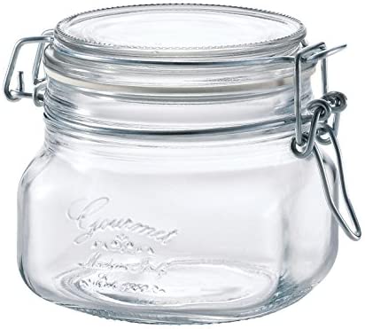 《아데리아》 유리 보존병 각타입 클리어 500ml who D 밥통BOR 이탈리아제 H-7556