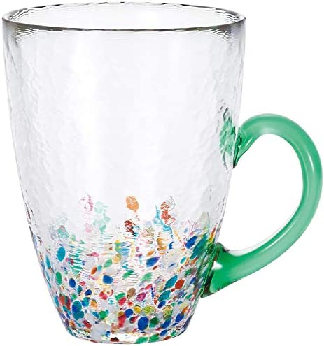 《아데리아》 나루터 경# 있어 진흙 맥주 글래스 320ml 네부타 머그 물총새 일본제 F-71656