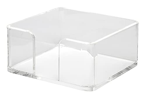 Clear Acrylic Cocktail Napkin Holder, Tray, Caddy, and Decorative Napkin Dispenser for Party Napkins, Beverage Napkins, and Napkins for Wedding Reception Parties 5u201D x 2.5u201D