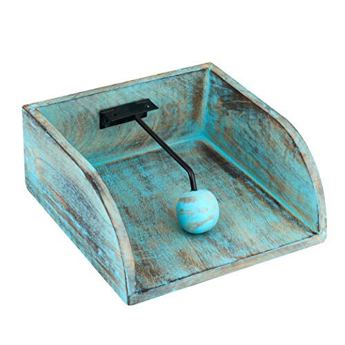 Napkin Holder | Wooden Napkin Holders for Tables Kitchen | Napkin Organizer with Weighted Arm | Modern Flat Napkin Holder | Farmhouse Bathroom Napkin Holder | Bar Napkin Holder | Dinner Napkin Holder