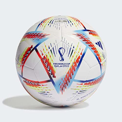 adidas Al Rihla Training World Cup 2022 Football Soccer Ball White/Pantone/Red