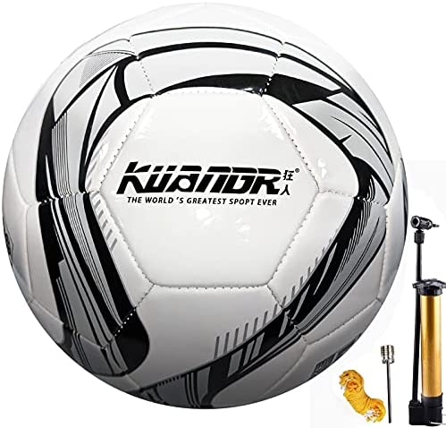 Senston Soccer Ball Official Size 5, Indoor Outdoor Training Soccer Balls for Kids Youth
