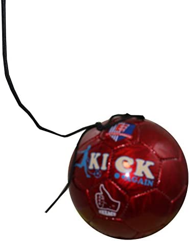 Exxact Sports u201CKick Againu201D Training Soccer Ball with Adjustable String for Solo/Team Training (Various Sizes)
