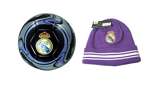 Real Madrid C.F. Official Licensed Soccer Ball & Beanie Combo -02-3
