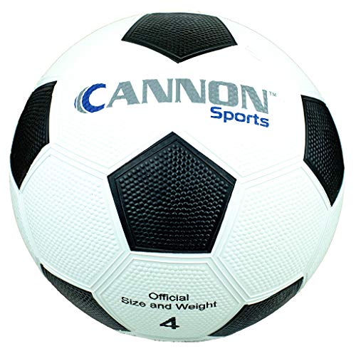 Cannon Sports Black & White Soccer Ball for Games, Practice, and Agility Training