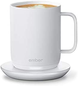 Ember Temperature Control Smart Mug 2, 10 oz, Black, 1.5-hr Battery Life - App Controlled Heated Coffee Mug - Improved Design