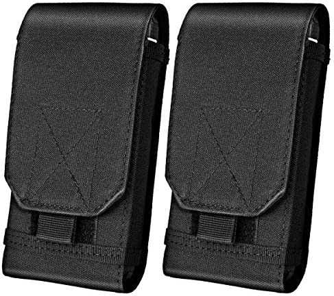 IronSeals Tactical Molle Phone Holster Pouch, Universal Belt Waist Bag for iPhone 13 Pro Max/13 Pro/13/13 Mini/12 Pro Max/12 Pro/12/11 Pro Max/11/X/8 Plus, Samsung S21/S20/S10/S9 Plus/S8 Plus, Size L