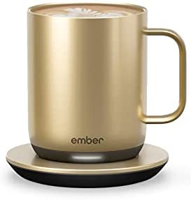 Ember Temperature Control Smart Mug 2, 10 oz, Rose Gold, 1.5-hr Battery Life - App Controlled Heated Coffee Mug