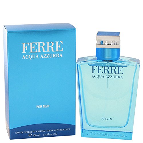 New brand Ferre Acqua Azzurra Gianfranco 남자 - 3.4 oz 오드뚜왈렛 스프레이 향수