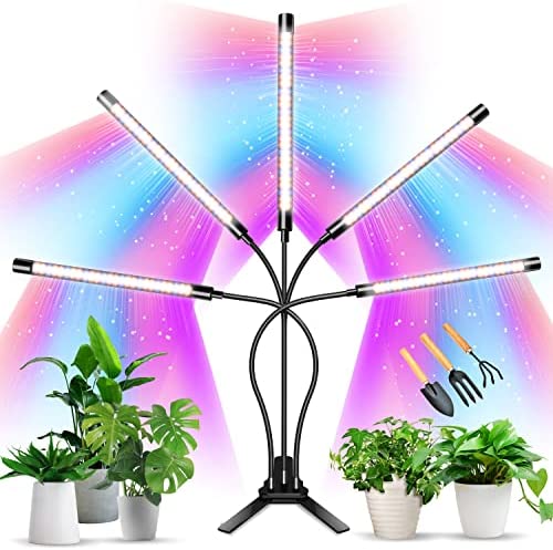 Grow Lights for Indoor Plants, DICCEAO 150W LEDs Grow Light for Seed Starting with Full Spectrum, 3/9/12H Timer, 10 Dimmable Levels, 3 Switch Modes