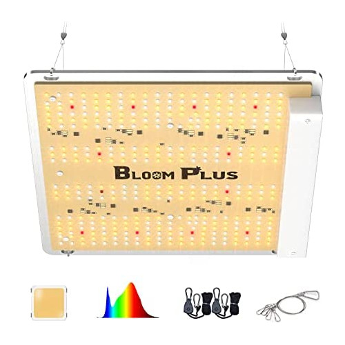 BLOOM PLUS LED Grow Light BP 1000W 2x2ft Coverage Sunlike Full Spectrum Grow Light for Indoor Plants with 336packs Samsung Diodes(Includes IR)