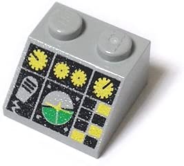 LEGO 블록, 정품 부품 <슬로프> Light Gray, 45°2x2 플라이트 컨트롤 패턴