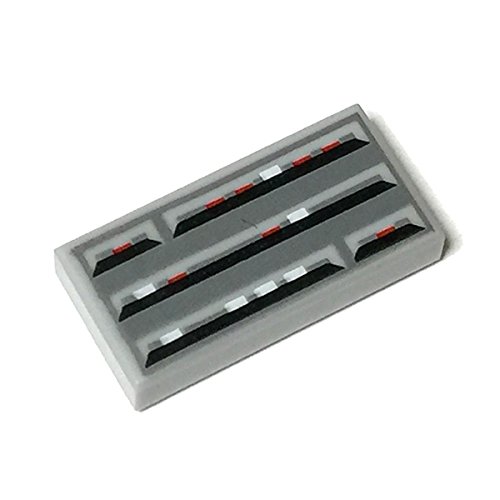 레고 블록 정품 부품 <타일> Light Bluish Gray 1x2 SW 컴퓨터 패턴