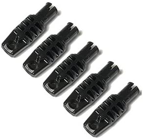 LEGO 블록, 정품 부품 <힌지> 실린더 1 x 3 Locking with 1 Finger and Pin with Friction Ridges Lengthwise on Ends (5個, Black)