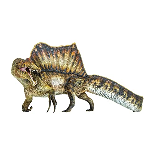 PNSO 성장 시리즈 《스피노사우루스》 Spinosaurus 쥬라기 육식 공룡 동물 리얼 피규어 PVC 플라모델  장난감 과학 예술 모형 공룡 좋아해 생일 선물 오리지날 도장 완성품 23cm 입이 개폐 가능