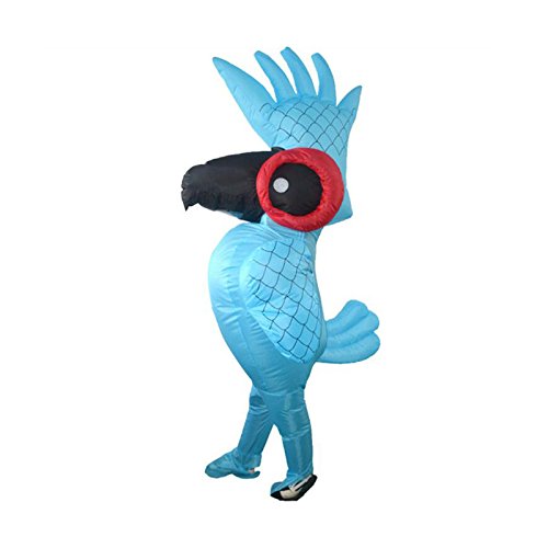 Xnferty Inflatable Parrot Costume, Halloween Fancy Suit Dress Pumpkin Costume Bodysuit Blow Up Cosplay Fantasy Costumes for Adult