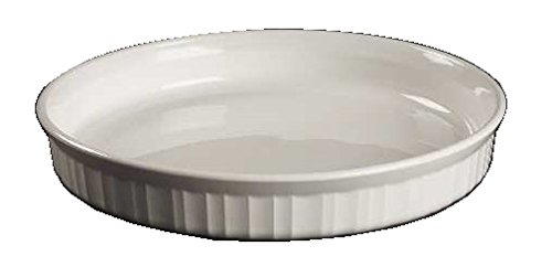 Corning Ware French White Round Quiche Pan 10 1/2