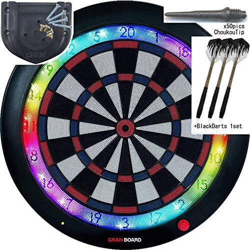 Gran Board 3s LED 다트보드 블루 Special Bracket ChoukouTip50pics DartsSet