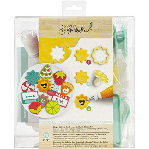 쿠키커터 American Crafts Sweet Sugarbelle Cookie Cutter Set 25/Pkg-Shape Shifter, Multi