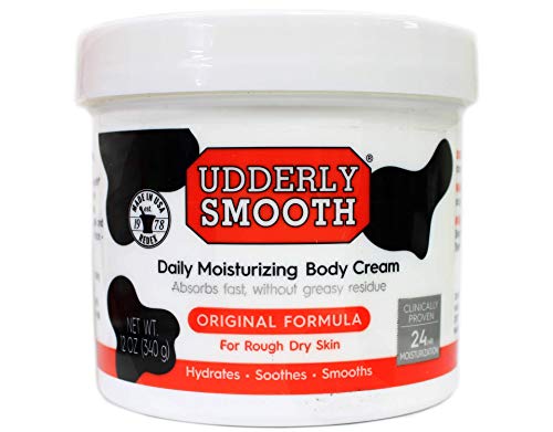 Udderly TOPJESS Smooth Udder Cream, Skin Moisturiser, 12 Ounce Jar (Pack of 2) by Jo-Ann Stores