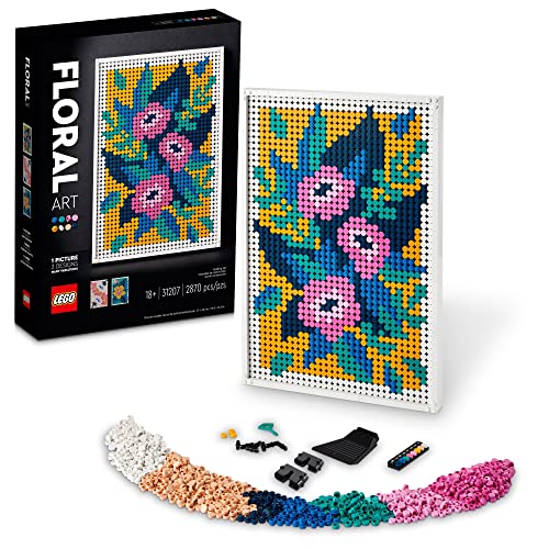 레고 아트 Floral 31207 Botanical 빌딩 세트 Wall Decor DIY Kit 성인 2,870 Pieces
