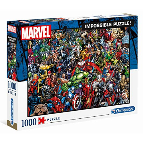 Clementoni 39411 Clementoni-39411-Impossible Puzzle-Marvel-1000 피스 Multi-Colour