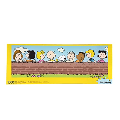 AQUARIUS Peanuts 퍼즐 슬림 1000 피스 직소 - Officially Licensed Merchandise Collectibles Glare Free Precision Fit 12x36 Inches