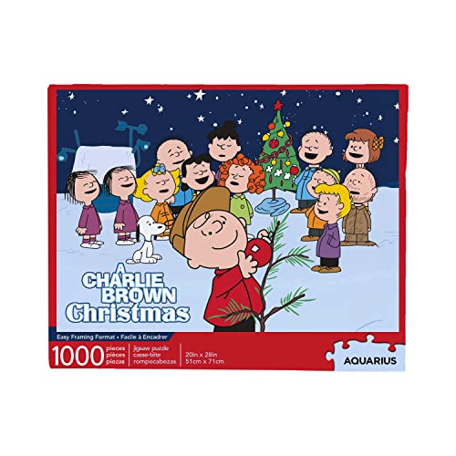AQUARIUS Peanuts Charlie Brown 퍼즐 콜라주 크리스마스 1000 피스 Jigsaw