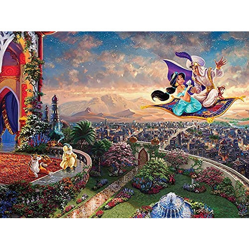 Ceaco Thomas Kinkade 디즈니 컬렉션 Aladdin 직소 퍼즐 750 Pieces