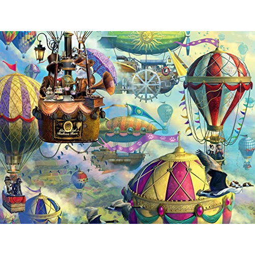 Buffalo Games - Cat Balloon Race 750 피스 직소 Puzzle