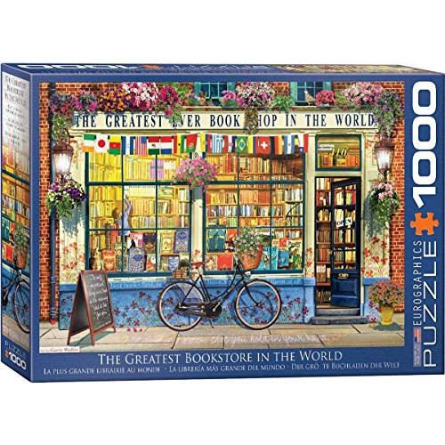 EuroGraphics EURHR Greatest Bookstore World 1000Piece 퍼즐 Jigsaw