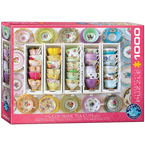 EuroGraphics EURHR Tea Cups Boxes 1000Piece 퍼즐 Jigsaw