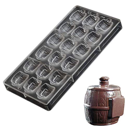 Beer Barrel Shaped Polycarbonate Cake Chocolate Moulds DIY 베이킹 Tray 3D
