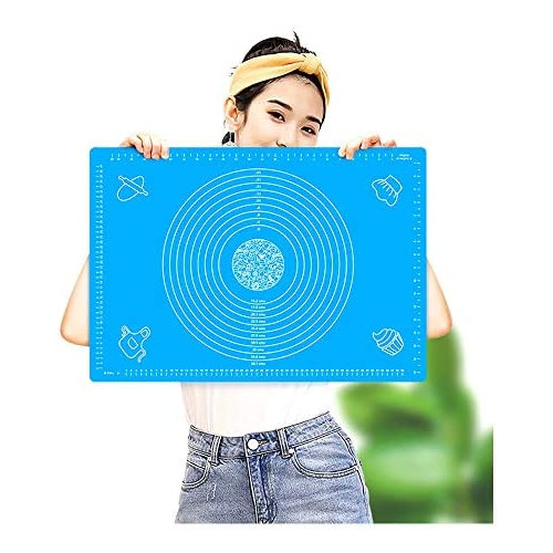 제과 매트 쿠킹 65x45x0.1cm 빵 실리콘 빅사이즈 눈금 부착 식품급 미끄럼방지 도구 청 6545cm