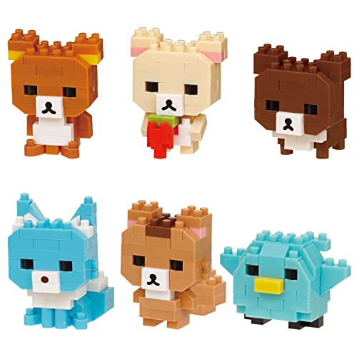 카와다 나노블럭 미니 나노 리락쿠마 vol.2 BOX NBMC_36S 1BOX = 6개입,전6종류